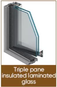 TRIPLE PANE INSULATED GLASS